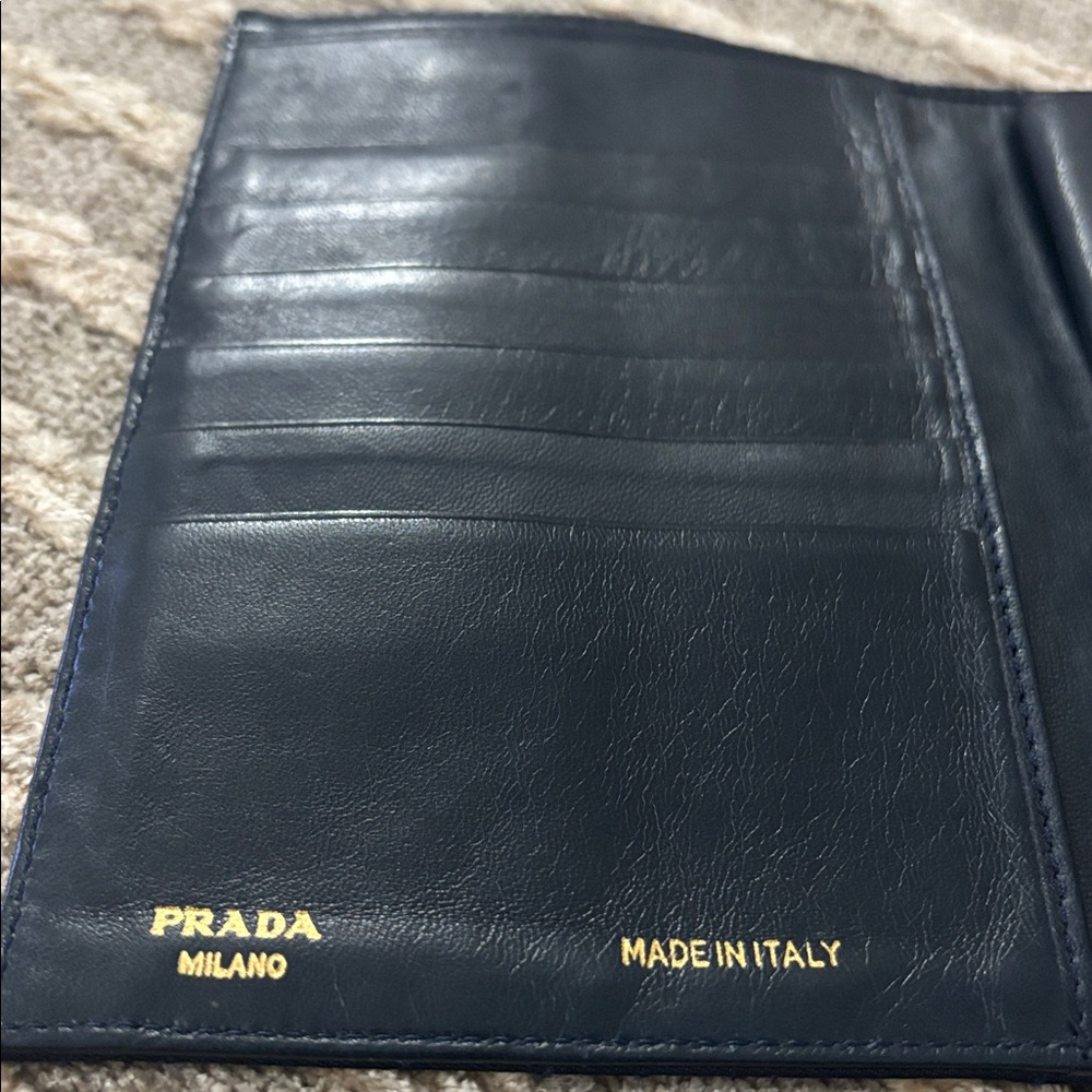 Prada Black Quilted Nylon Wallet Envelope Clutch - Picture 14 of 16
